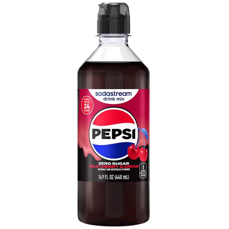 Sodastream 1925643010 Pepsi Zero Sugar Cherry & Cream Soda Mix 440 ml 1 pk