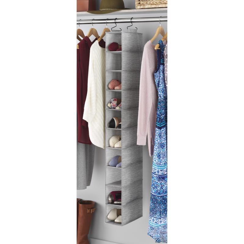 Whitmor 5455-10196 52 in. H X 11 in. W X 5.5 in. L Fabric Hanging Shoe Organizer