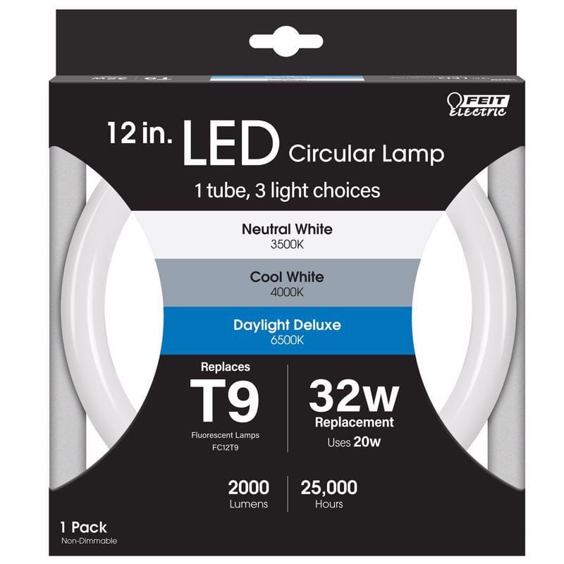 Feit FC12/3CCT/LED T9 4-Pin LED Tube Light Color Changing 32 Watt Equivalence 1 pk