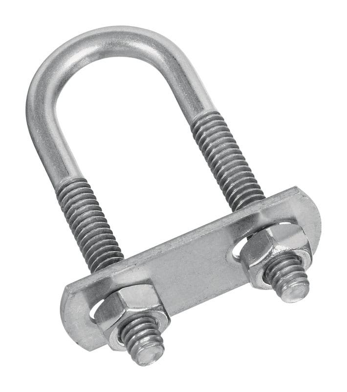 National Hardware N222-414 1/4 in. X 3/4 in. W X 2-1/2 in. L Coarse Zinc-Plated Stainless Steel U-Bolt
