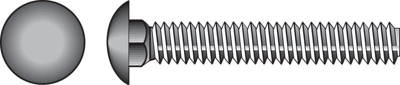 Hillman 240144 3/8 in. X 1 in. L Zinc-Plated Steel Carriage Bolt 100 pk