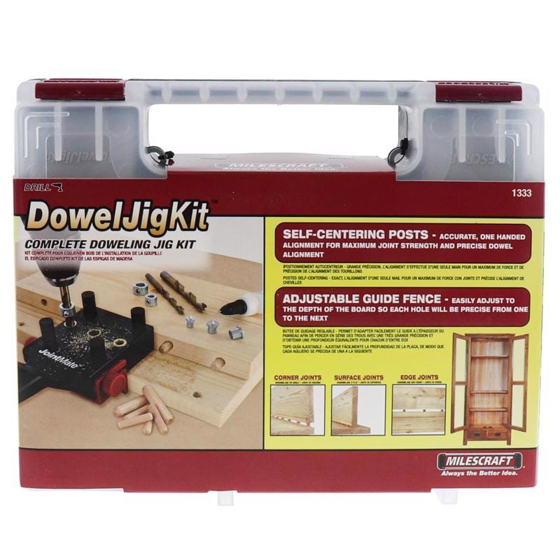 Milescraft 13330003 Doweling Jig Kit 74 pc