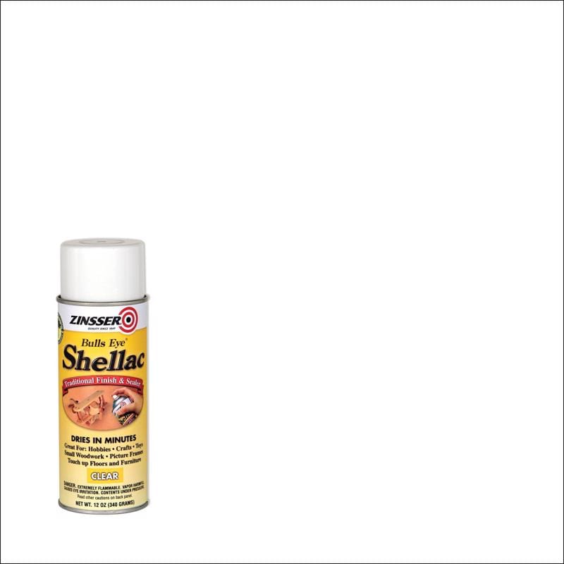 Zinsser 408 Bulls Eye Semi-Gloss Clear Shellac-Based Shellac Finish and Sealer 12 oz