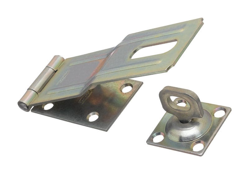 National Hardware N102-962 Zinc-Plated Aluminum/Steel 6 in. L Swivel Staple Safety Hasp 1 pk