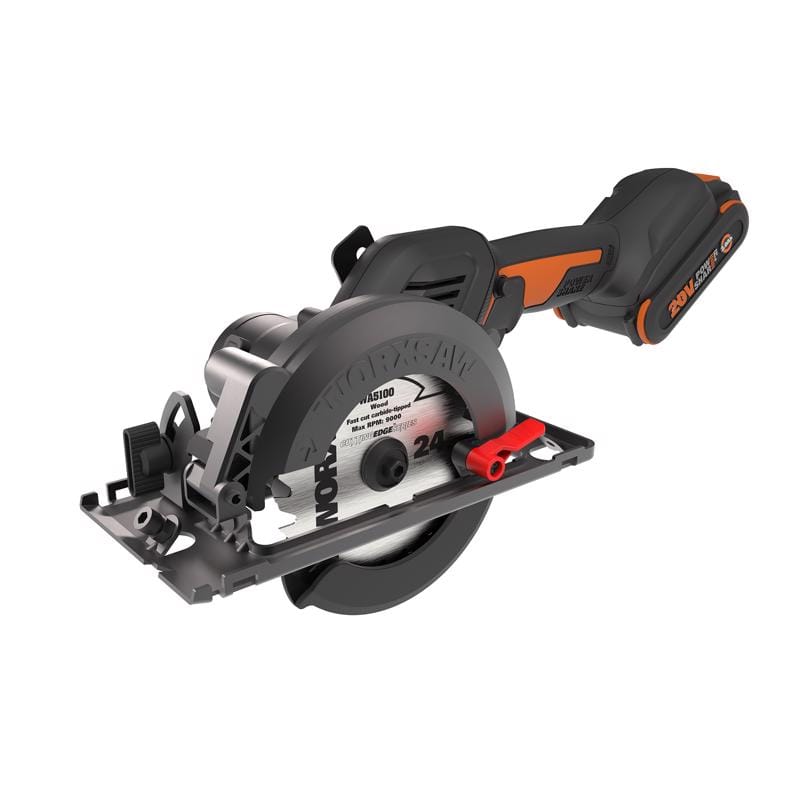Worx WX531L 20V MAX 4-1/2 in. Cordless Brushless Compact Circular Saw