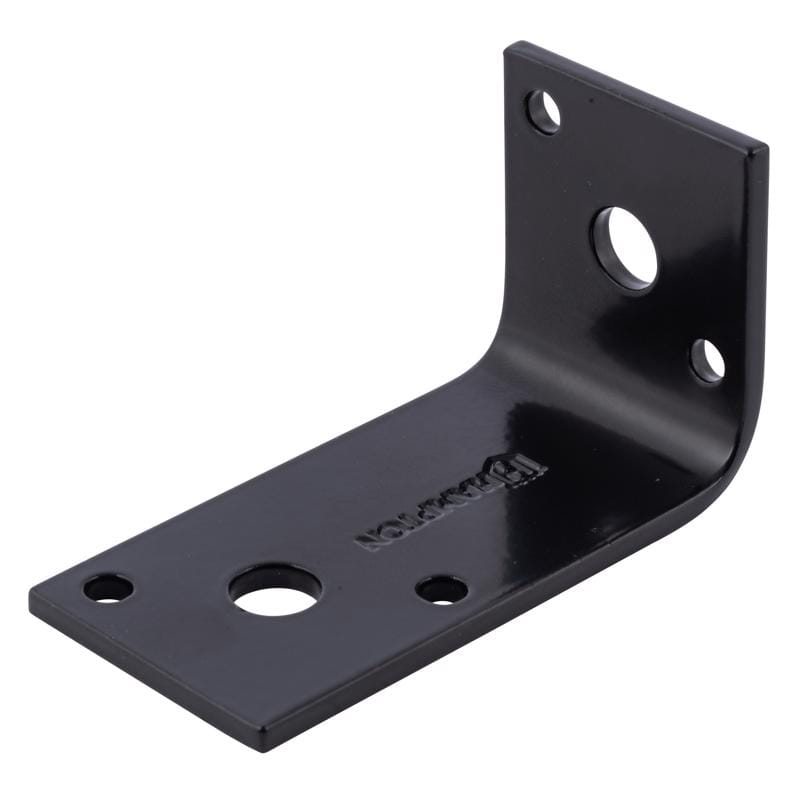 Hampton 02-3405-004 1.5 in. H X 1.67 in. W X 1/8 in. D Black Steel Inside/Outside Corner Brace