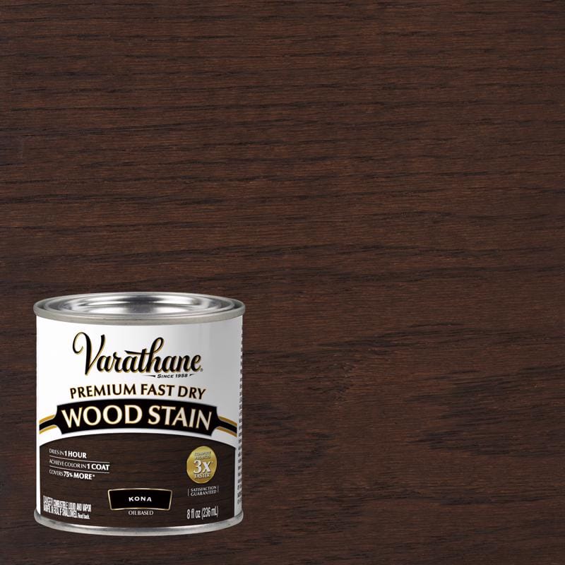 Varathane 262029 Premium Kona Oil-Based Fast Dry Wood Stain 1/2 pt