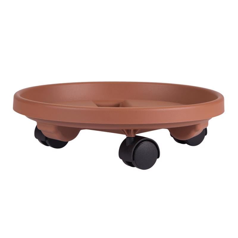 Bloem 95122C 3.6 in. H X 11.9 in. D Resin Classic Plant Caddy Terracotta