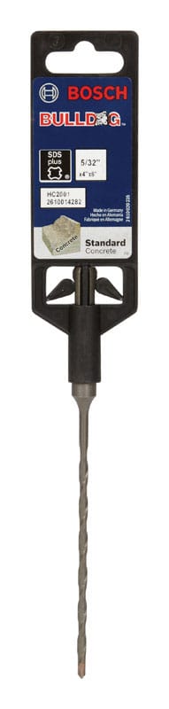 Bosch HC2001 Bulldog 5/32 in. X 6 in. L Steel Rotary Hammer Bit SDS-Plus Shank 1 pc