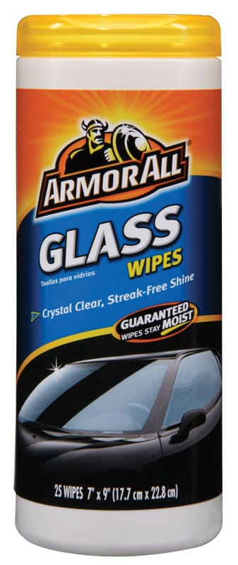 Armor All 17501C Auto Glass Cleaner Wipes 25 ct