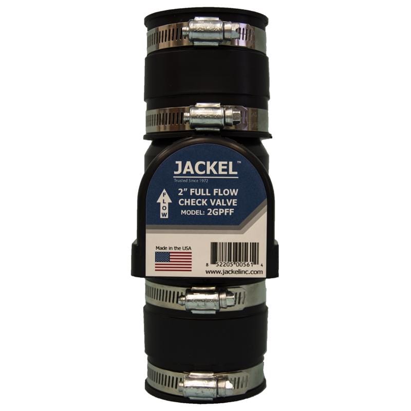 Jackel 2GPFF 2 in. D X 2 in. D PVC Sewage Check Valve