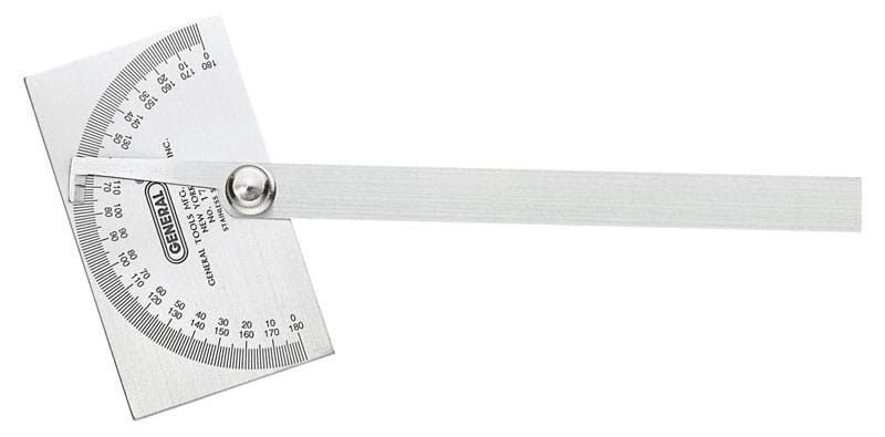 General 17 11-3/4 in. L X 6 in. W Protractor 1 pc