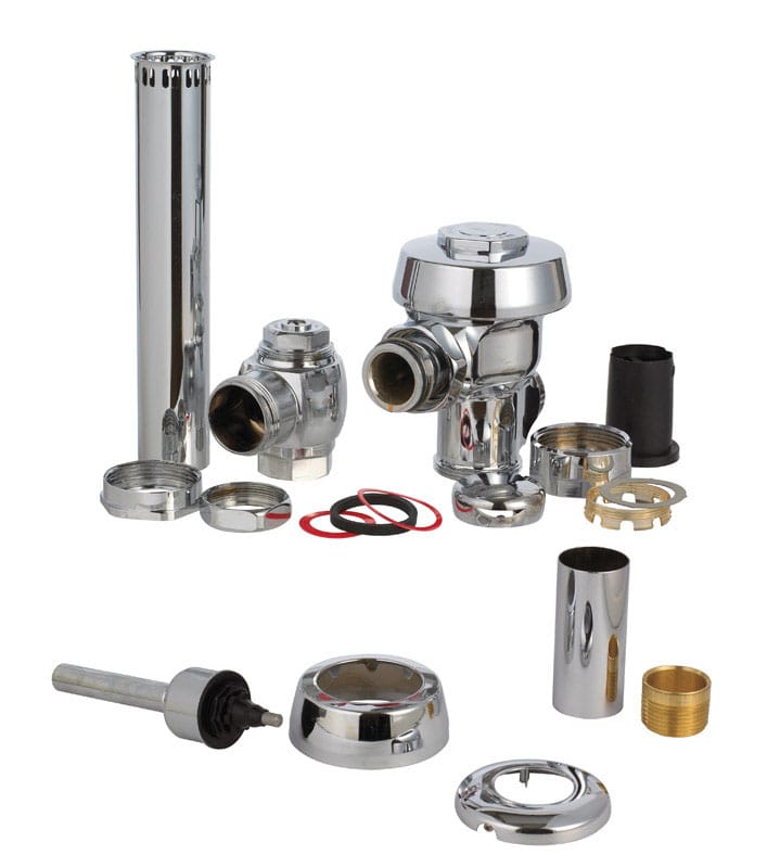 Sloan 3010000 Royal Flush Valve Silver Polished Chrome Brass
