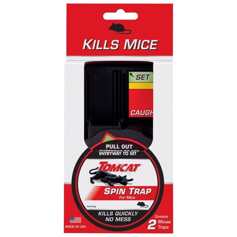 Tomcat 0362115 Spin Trap Small Covered Trap For Mice 2 pk