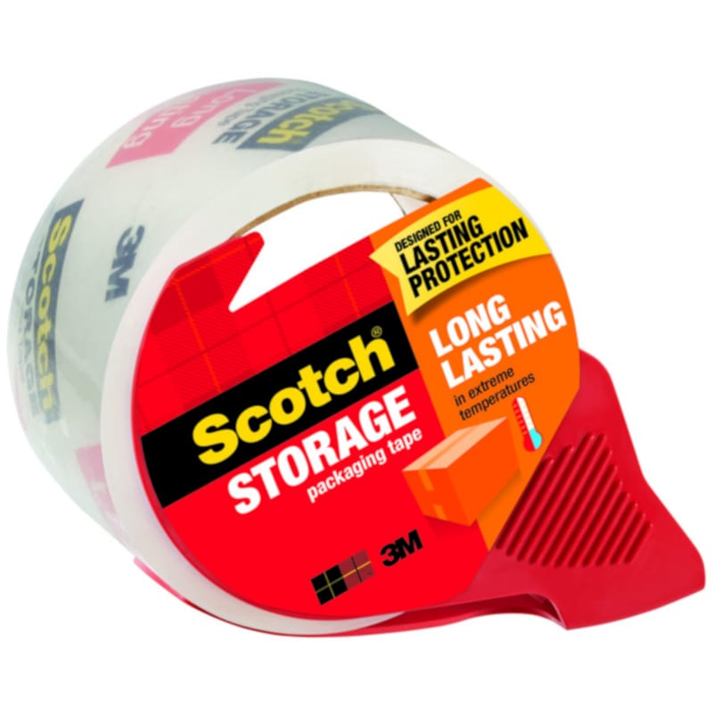 3M 3650-RD-12GC Scotch 1.88 in. W X 54.6 yd L Packaging Tape with Dispenser 1 pk