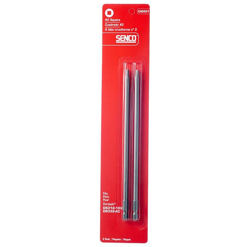 Senco EA0301 DuraSpin Square #2 X 7-1/2 in. L Replacement Bit Steel 2 pk