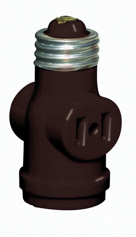 Leviton C20-01403-000 Plastic Medium Base Socket Adapter 1 pk