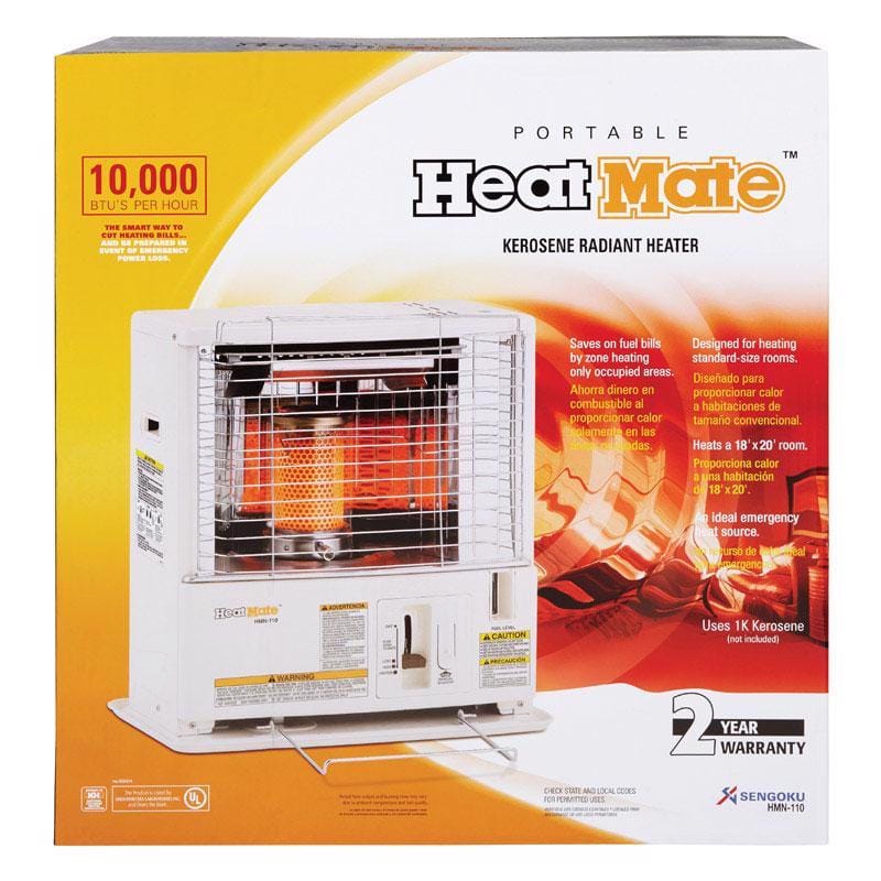 Sengoku HMN-110 HeatMate 10000 Btu/h 400 sq ft Radiant Kerosene Heater
