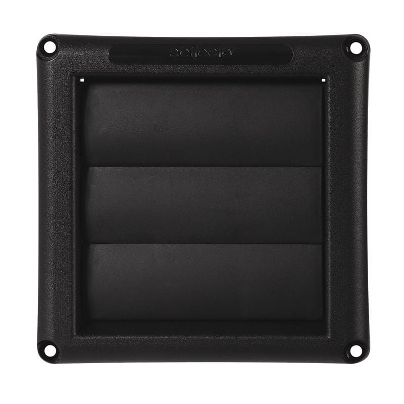 Deflect-O HS4BLK/48 1.5 in. L X 4 in. D Black Plastic Vent Dryer Hood