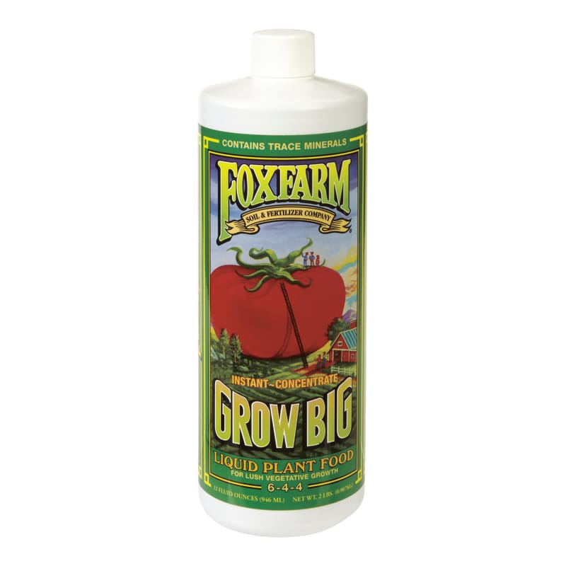 Foxfarm FX14006 Grow Big Liquid Concentrate Plant Food 1 qt
