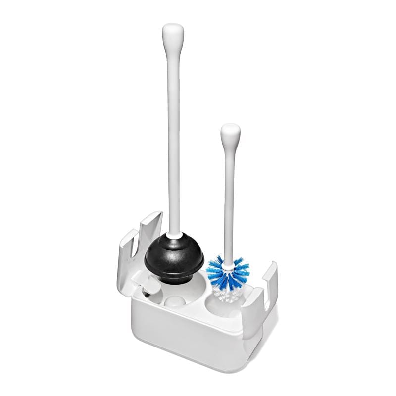Oxo 12408600 Good Grips Bowl Brush/Plunger Set White