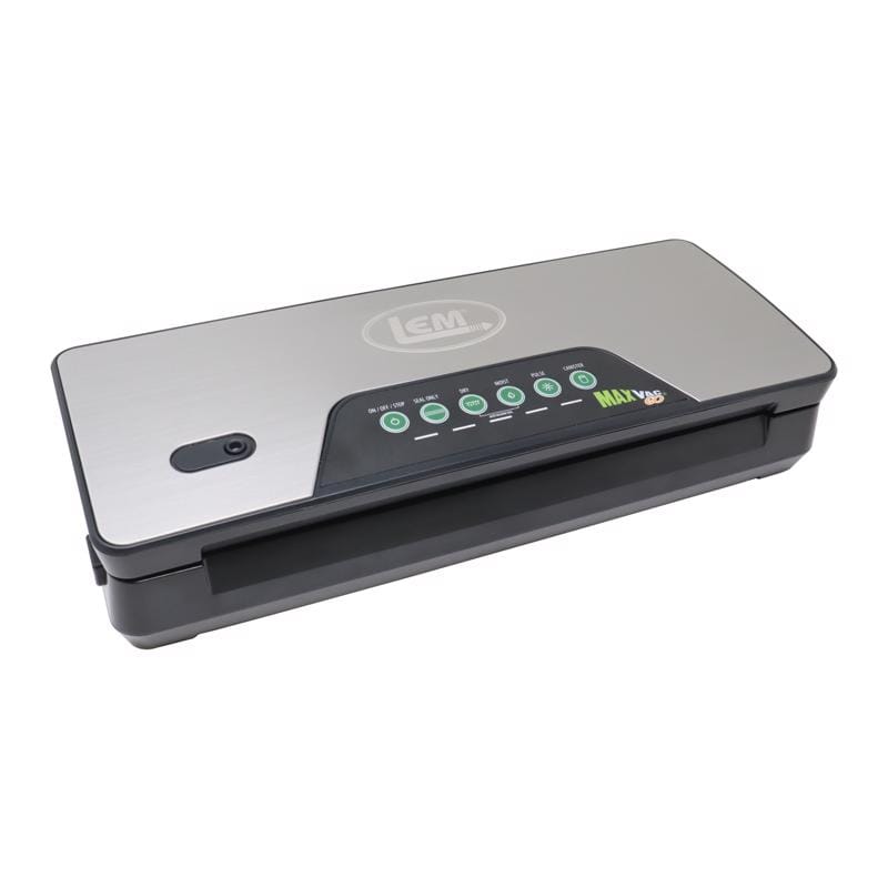 Lem 1721 MaxVacGo Black/Silver Food Vacuum Sealer