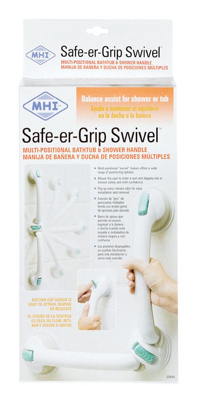 Safe-Er-Grip 20848 7.8 in. L Plastic Grab Bar