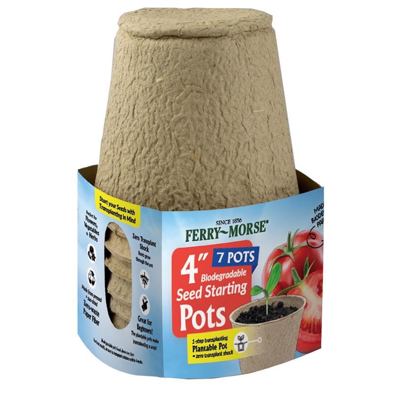 Ferry-Morse FR407 7 Cells 5 in. H X 4 in. W X 4 in. L Seed Starting Peat Pot 7 pk