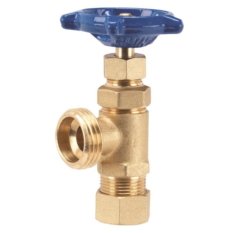 Homewerks VBDSTDD3 1/2 in. X 3/4 in. Comp x MHT Brass Boiler Drain Valve