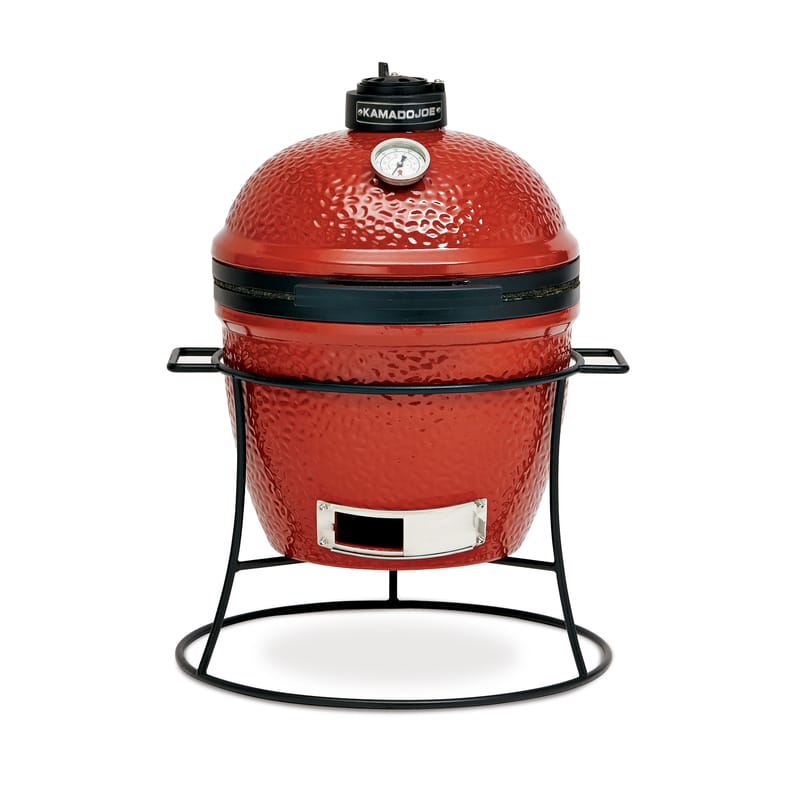 Kamado Joe KJ13RH 13.5 in. Joe Jr. Charcoal Kamado Grill and Smoker Red