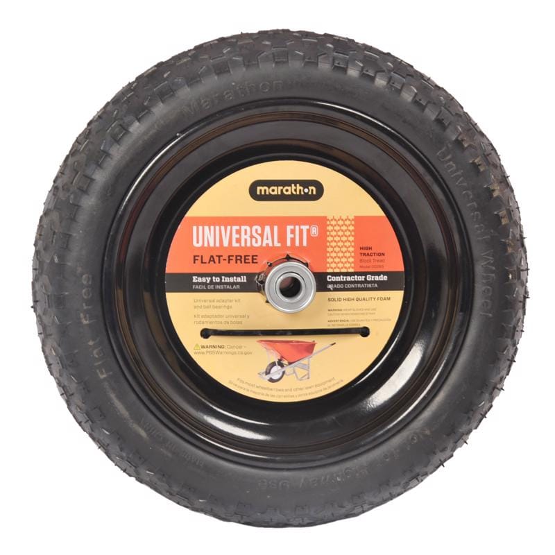 Marathon 00265 Universal Fit Flat Free Wheelbarrow Tire