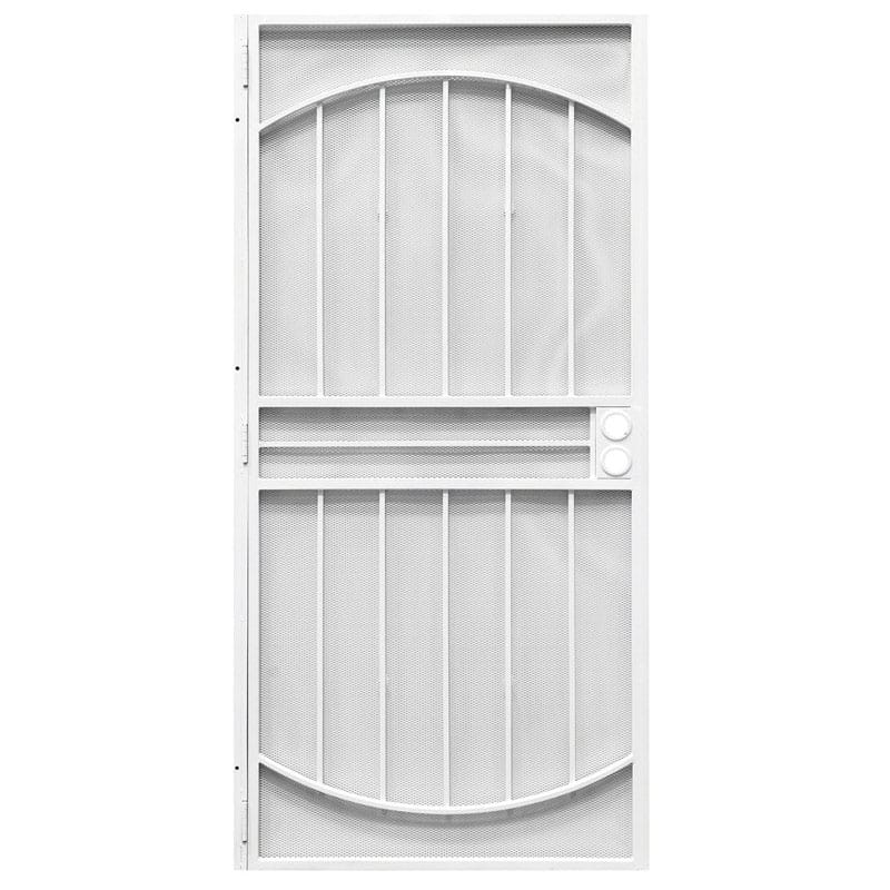 Precision 3836WH3068 81-3/4 in. H X 36 in. W Franciscan White Steel Security Screen Door