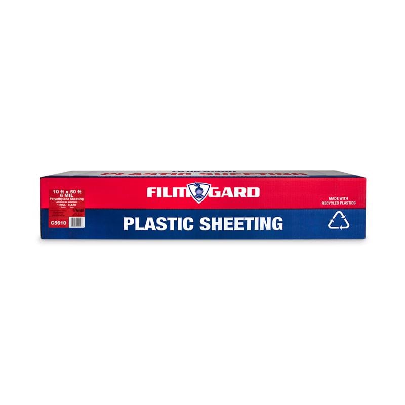 Film-Gard 626027 10 ft. W X 50 ft. L X 6 mil Professional Grade Polyethylene Sheeting 1 pk