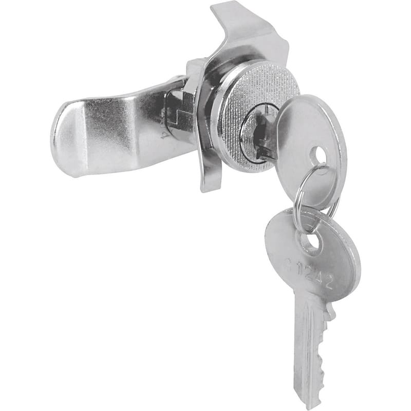 Prime-Line S4125 Brushed Nickel Steel Counter Clockwise Mailbox Lock For Bommer 2