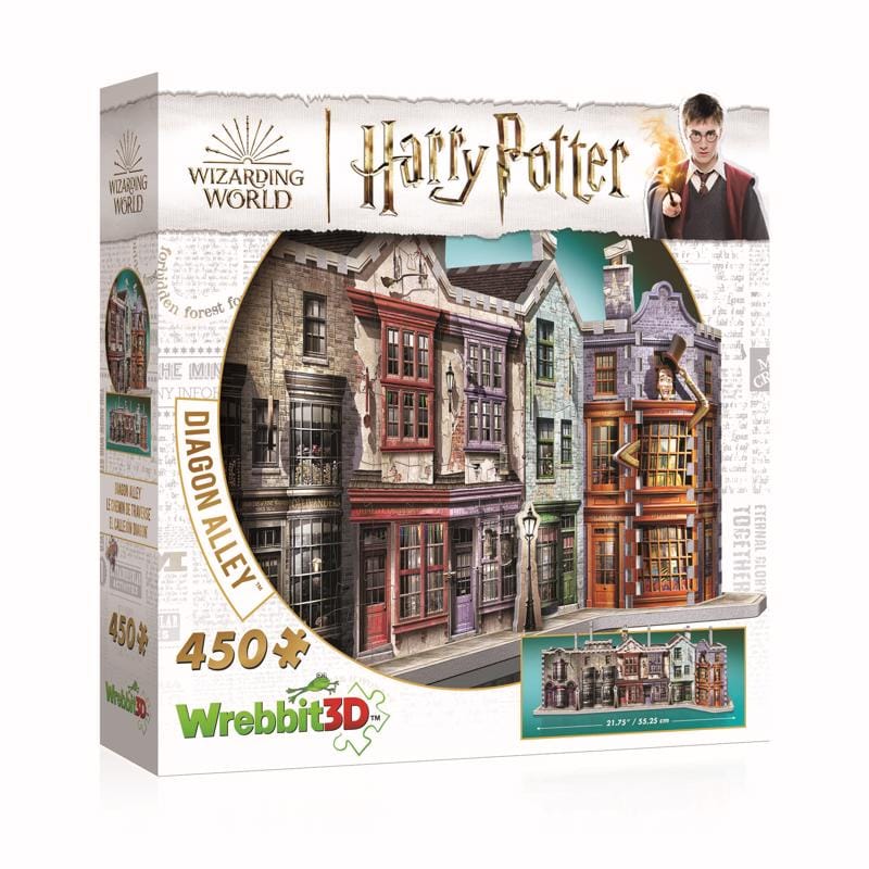 WREBBIT3D W3D-1010 Harry Potter Diagon Alley 3D Jigsaw Puzzle Multicolored 450 pc