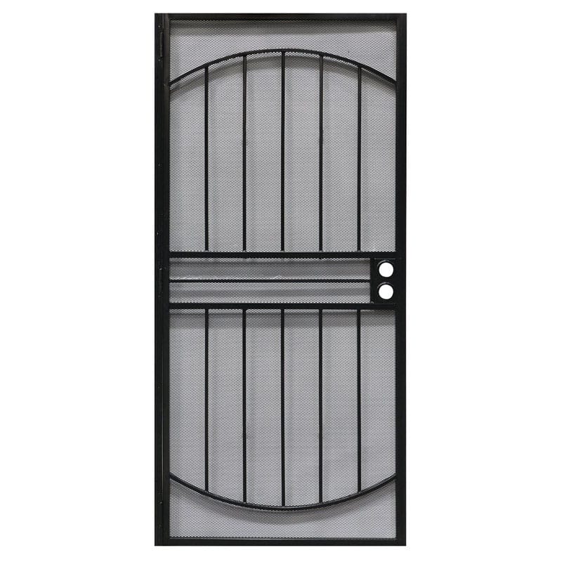 Precision 3836BK3068 Monterrey 81-3/4 in. H X 36 in. W Franciscan Black Steel Security Screen Door