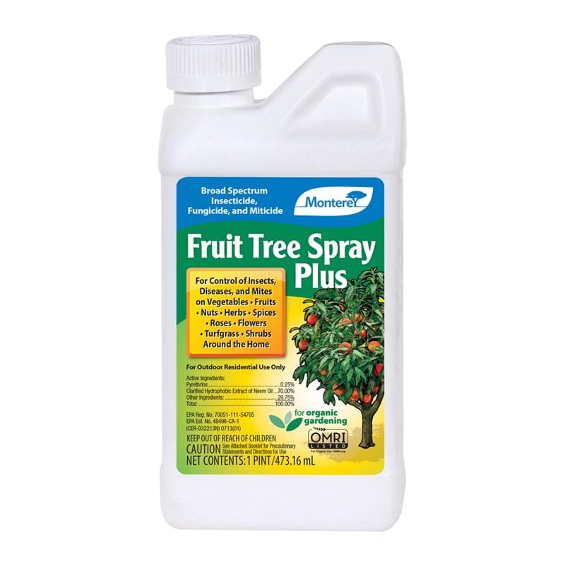 Monterey LG 6182 Fruit Tree Spray Plus Organic Insect Killer Liquid Concentrate 1 pt