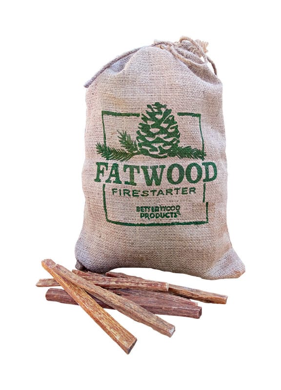 Better Wood Products 9940 Fatwood Pine Resin Stick Fire Starter 15 min 4 lb