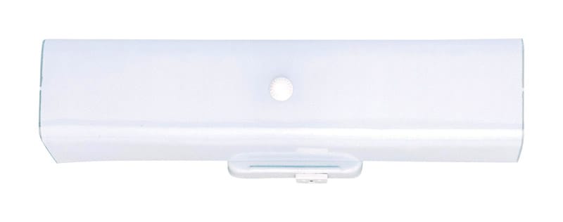 Westinghouse 6640300 White 2 lights Incandescent Bathroom Channel Fixture Wall Mount