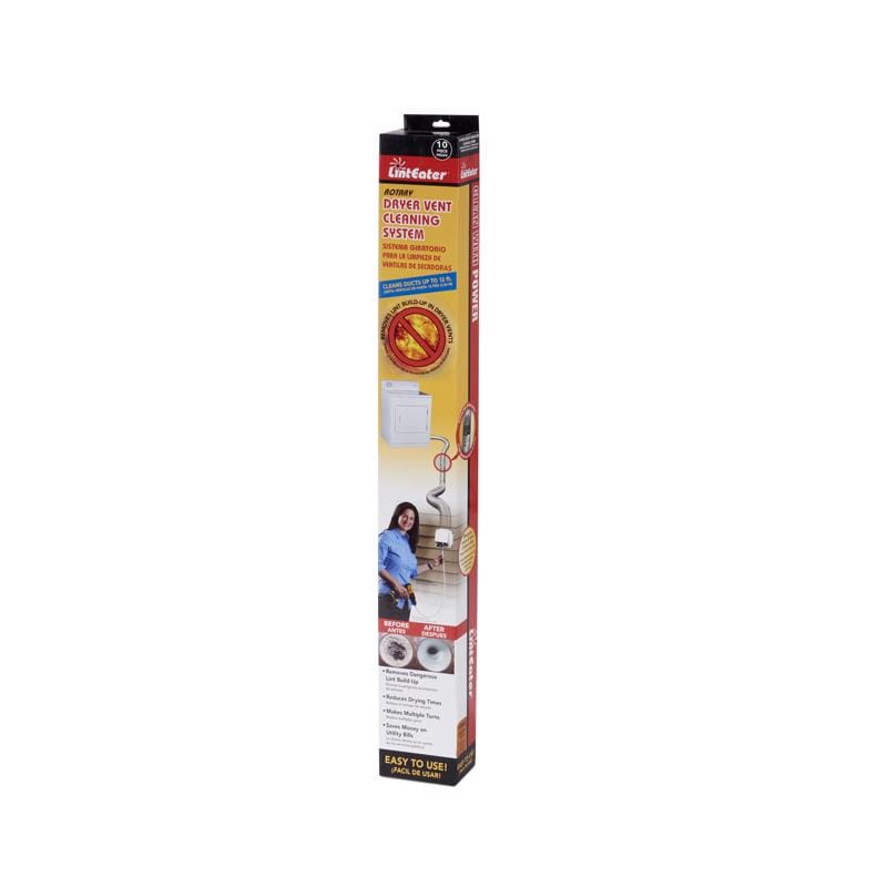 Gardus RLE202 LintEater 12 ft. L X 4 in. D Black/White Plastic Dryer Vent Kit