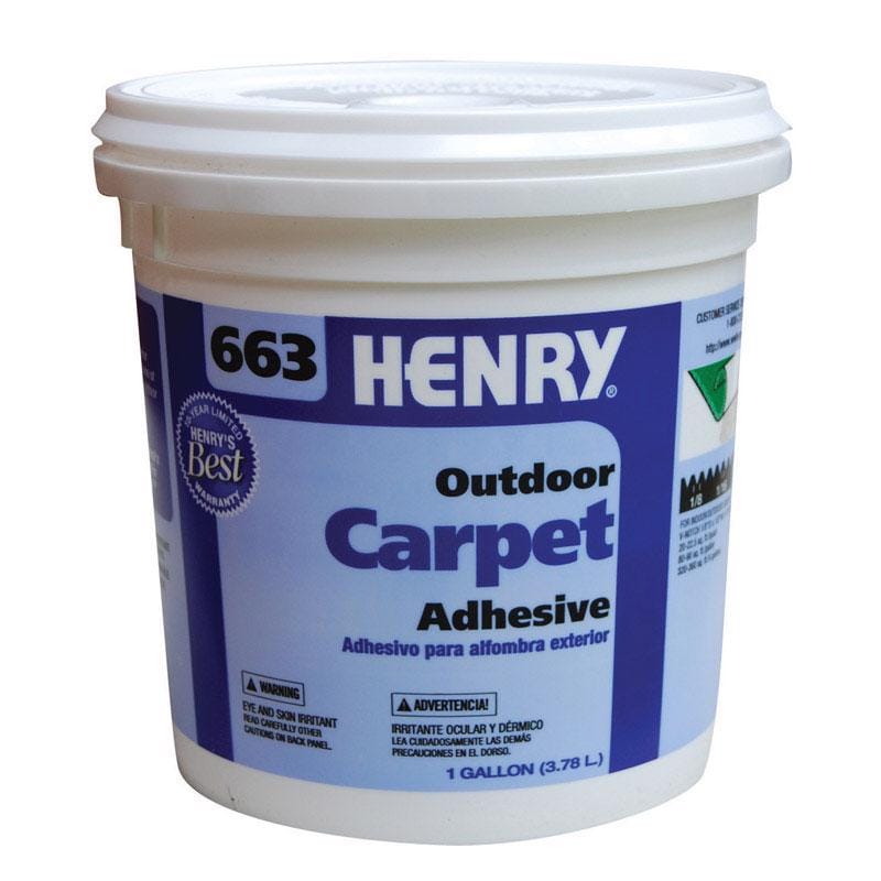 Henry 12185 663 Outdoor Carpet High Strength Latex Beige Adhesive 1 gal