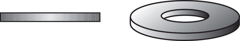 Hillman 0830506 Stainless Steel 3/8 in. Flat Washer 100 pk