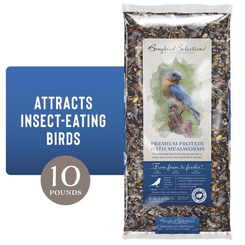 Songbird Selections 13633 Premium Protein with Mealworm Wild Bird Food 10 lb