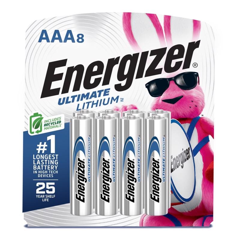 Energizer L92SBP-8 Ultimate Lithium AAA 1.5 V Battery 8 pk