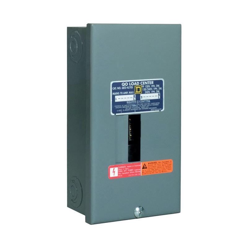 Square D QO24L70SCP QO 70 amps 120/240 V 2 space 4 circuits Surface Mount Main Lug Load Center