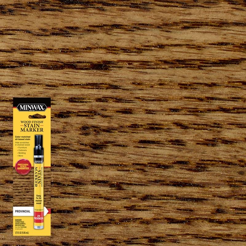 Minwax 63482000 Wood Finish Stain Marker Semi-Transparent Provincial Oil-Based Stain Marker 1/3 oz