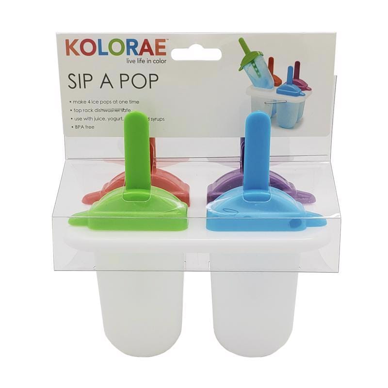 Blueoco KOL-0028 Kolorae Assorted Polypropylene Sip A Pop Ice Mold