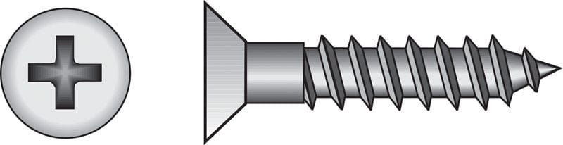 Hillman 385780 No. 12 X 2-1/2 in. L Phillips Coarse Wood Screws 100 pk