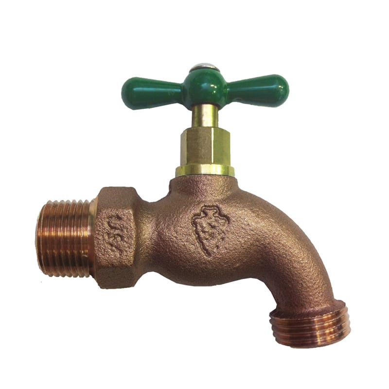 Arrowhead 302LF 3/4 in. MIP X 3/4 in. MHT Brass Hose Bibb