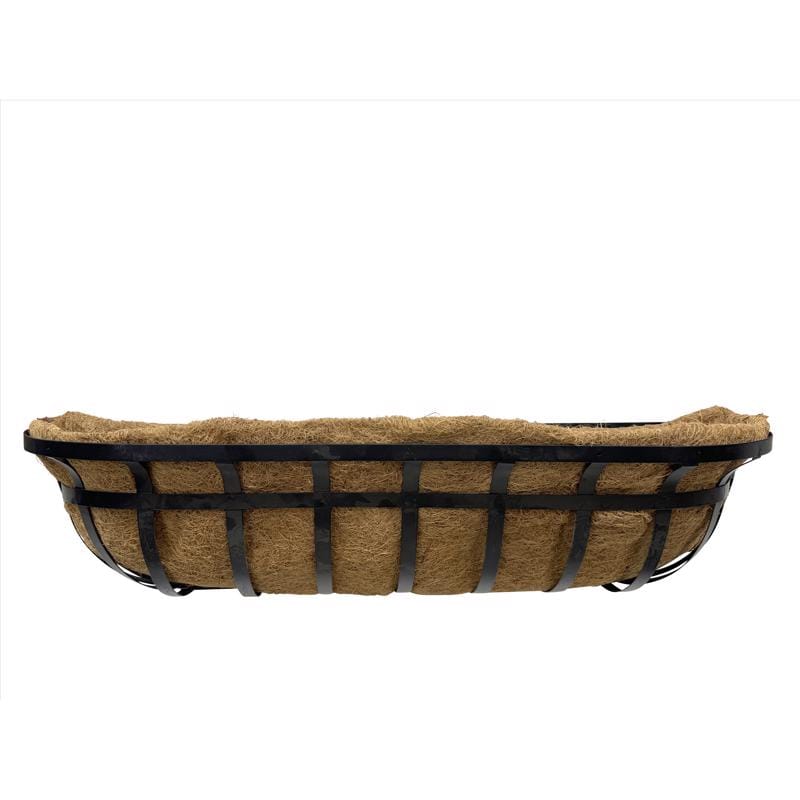 Living Accents HY12-17-30 30 in. W Steel Deck Planter Black